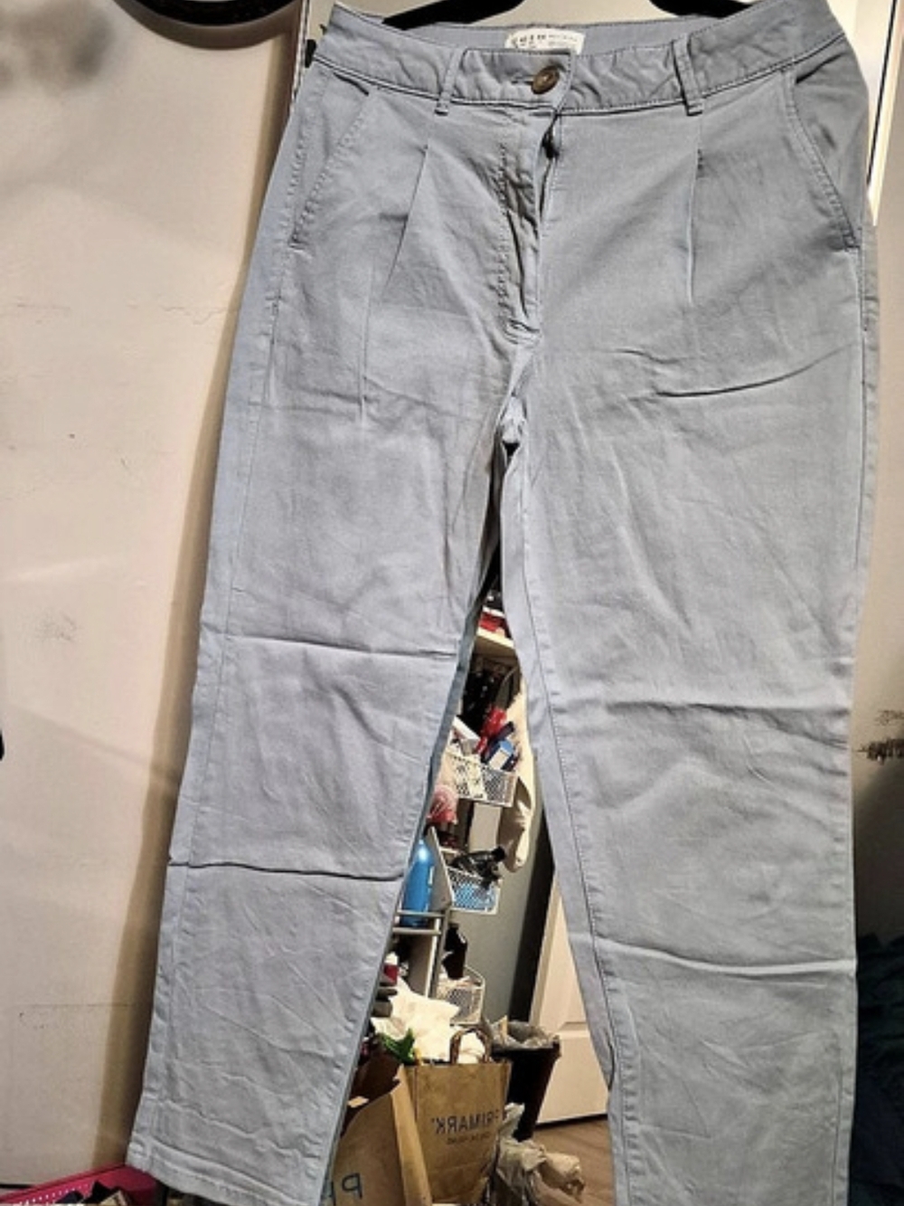 denim co. Straight Leg Cotton Jeans in Blue Waist 44